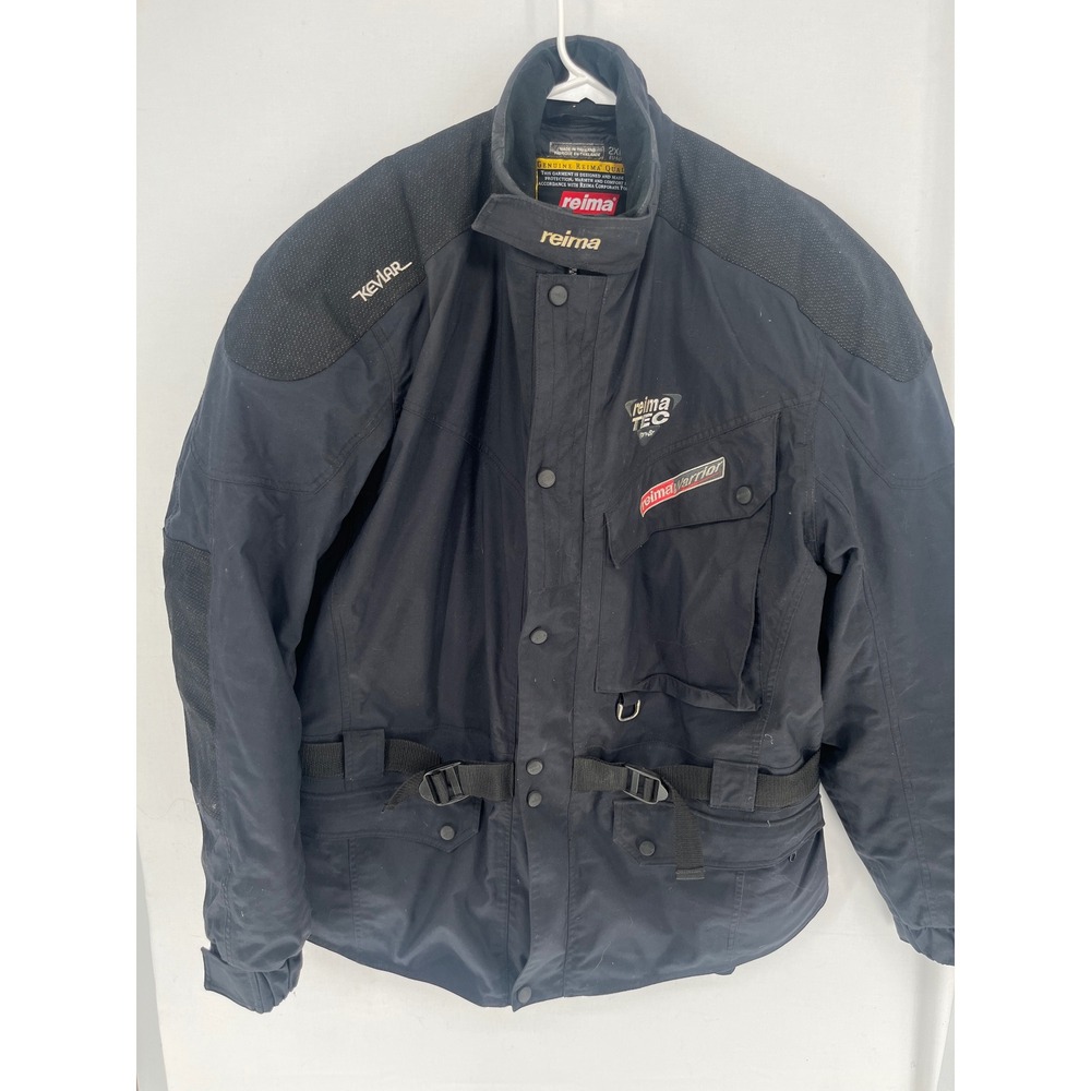 Reima ReimaTec Pro-Air Motorcycle Jacket Mens 2XL Kevlar Reinforced Black